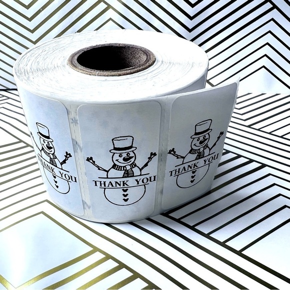 Pack of 100 Stickers | Thank you stickers for Christmas |Packaging Supplies - Picture 15 of 15